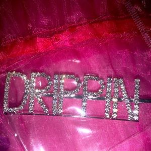“LOVE” or “DRIPPIN” Hair Clip